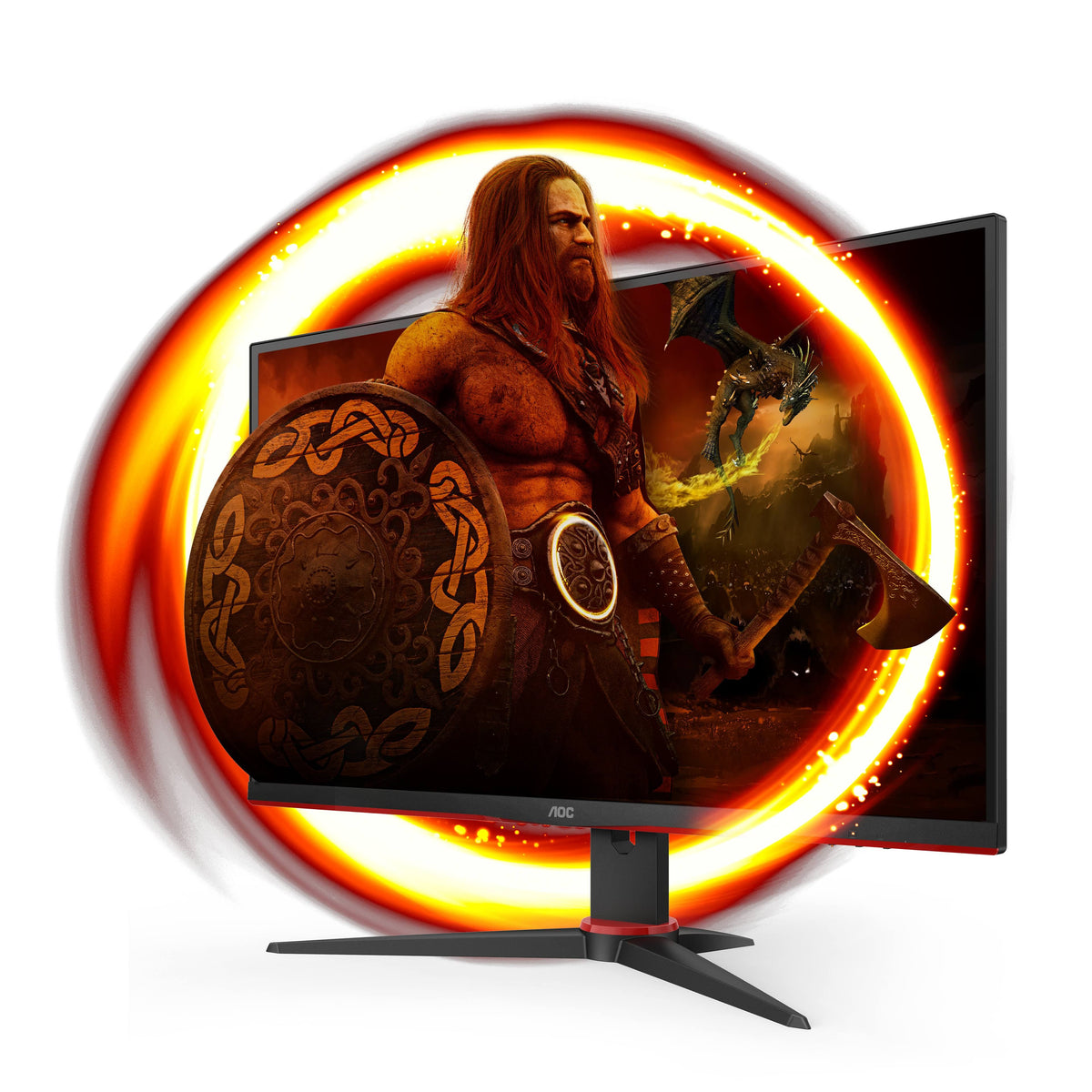 AOC G2 27G2ZNE/BK Computer Monitor 68.6 cm (27) 1920 x 1080 pixels Full HD LED Black, Red(Noir/Rouge)