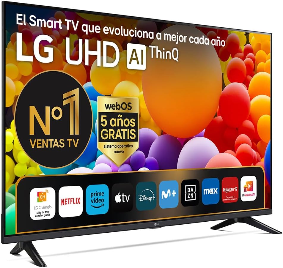 TV LED 2024 | 65UT73 | 65 Pouces | UHD | Processeur α5 gen 7 AI 4K, Noir [Classe énergétique G]